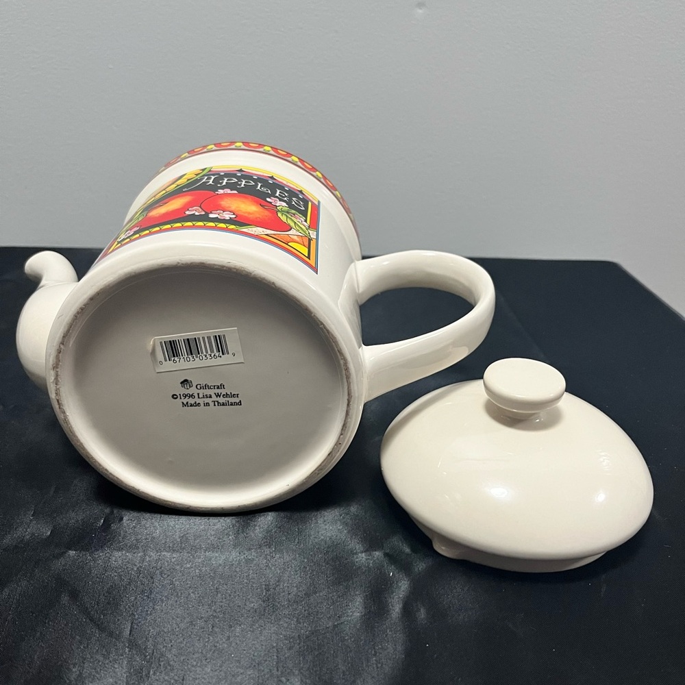 Colorful Apple Design Teapot - Picture 5 of 5